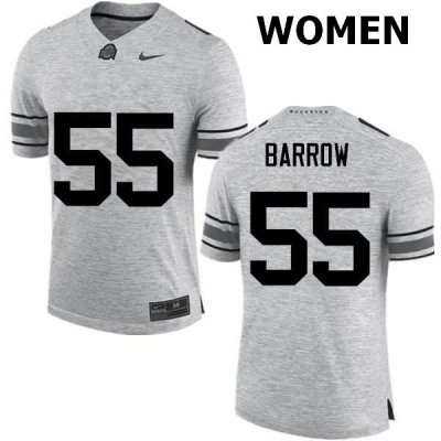 Women's Ohio State Buckeyes #55 Malik Barrow Gray Nike NCAA College Football Jersey In Stock SEF7644FM